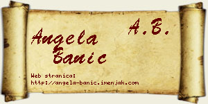 Angela Banić vizit kartica